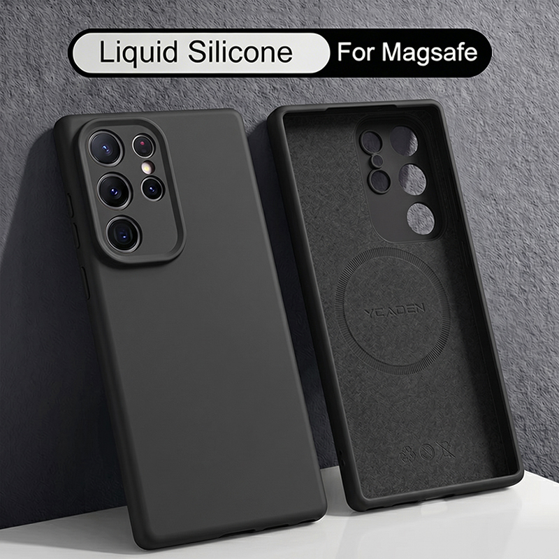 Liquid Silicone Magnetic Phone Case - Miękkie etui z płynnego silikonu do