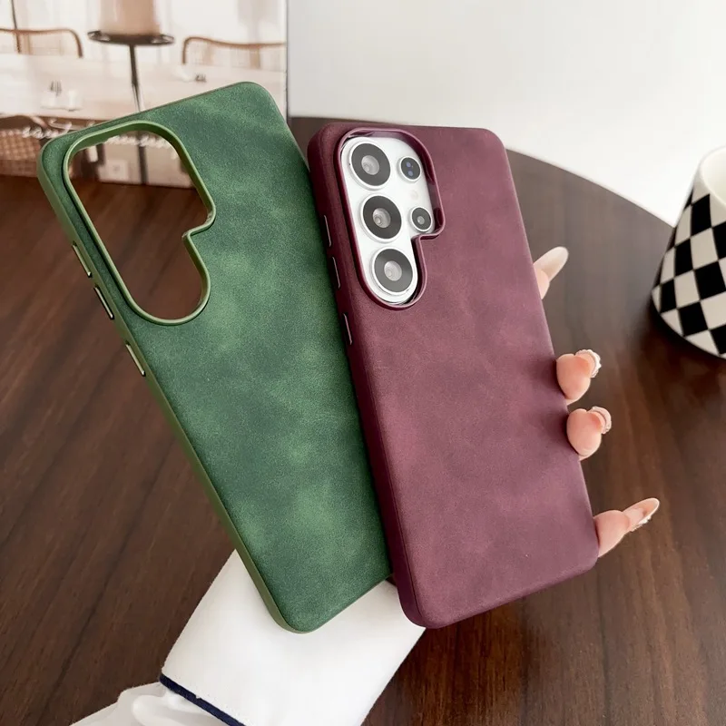 Matte Hard Pc Back Case - Retro etui na telefon z fakturą