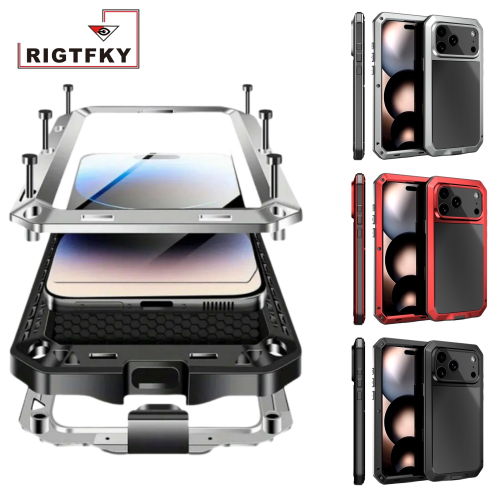 Heavy Duty 360 Full Body Protective Case - 360 ° Pełna ochrona telefonu: Metalowe,