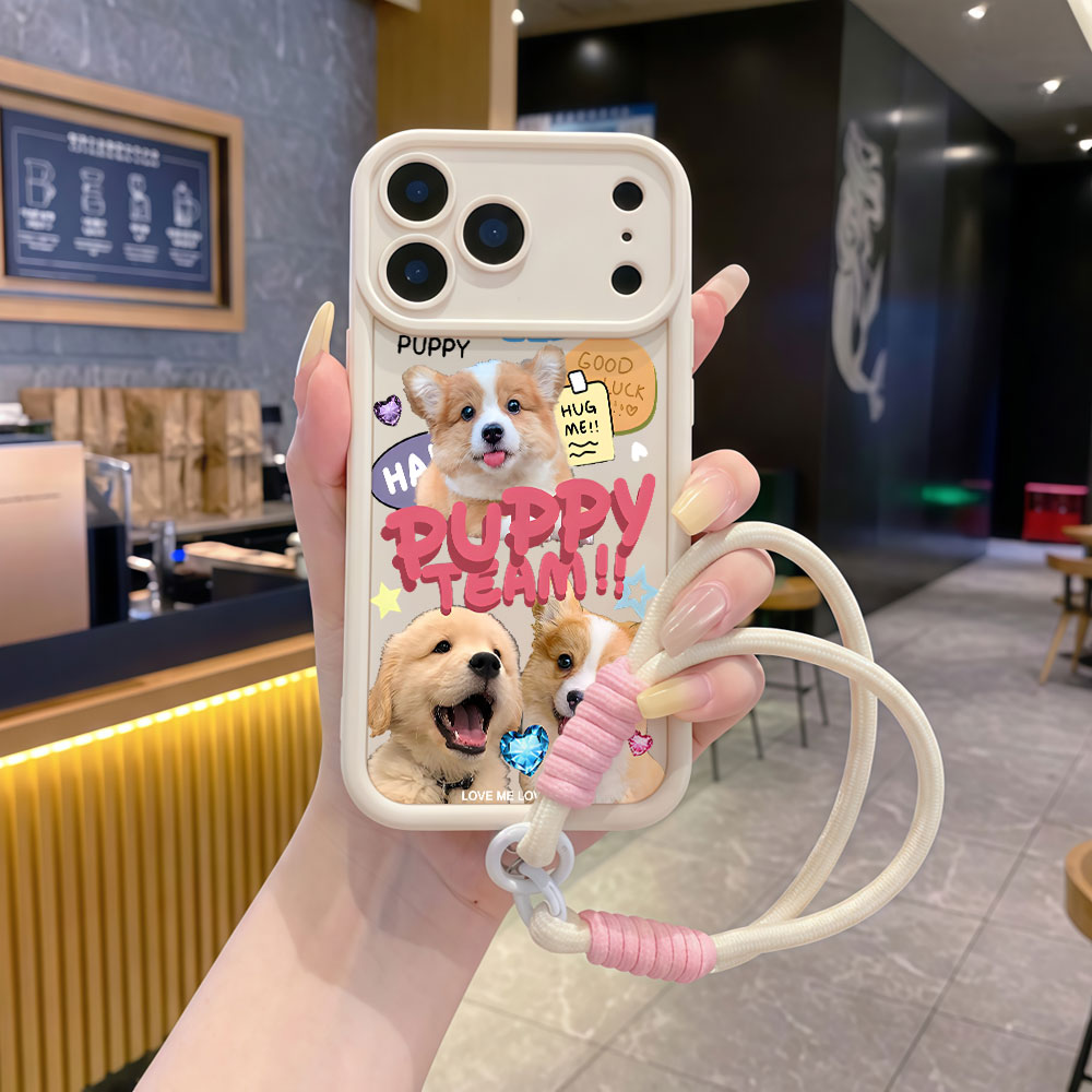 Miękkie etui na telefon z smyc – Cute Cartoon Wrist Strap Silicone Case recenzja i cena