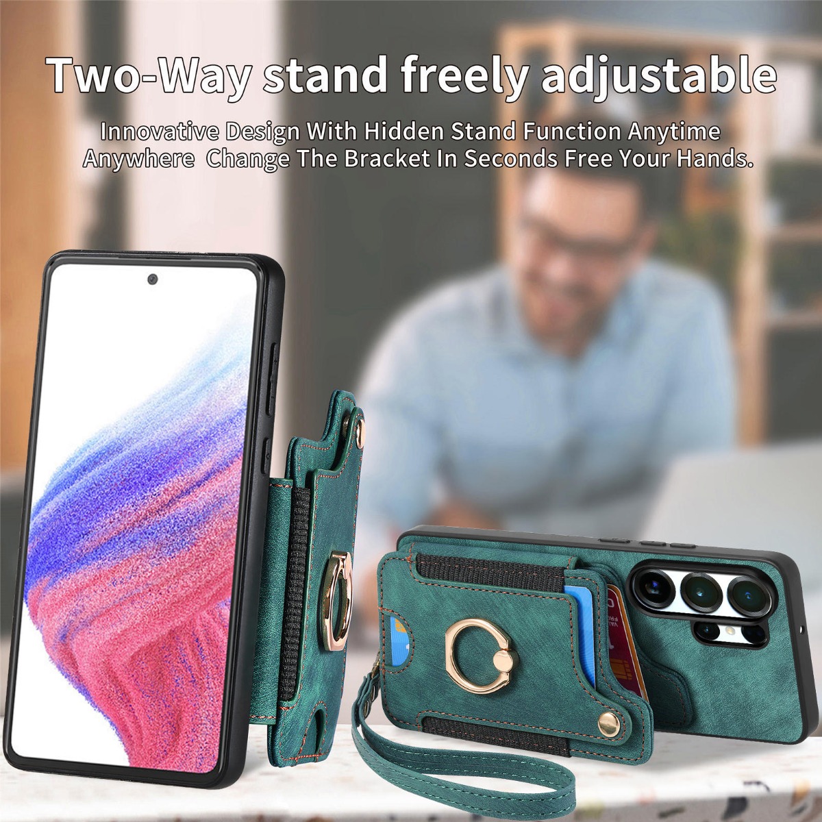 Etui na telefon Samsung S26 Ul – Leather Wallet Card Holder Phone Cover recenzja i cena