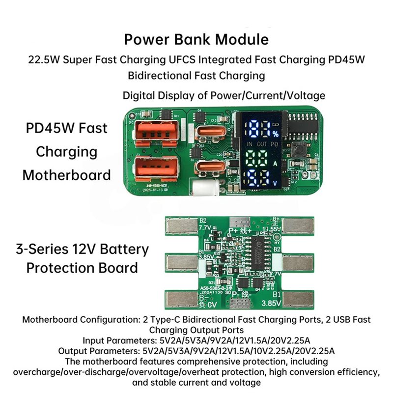 Moduł ładowania ABKN-DIY PD45W – Power Banks recenzja i cena