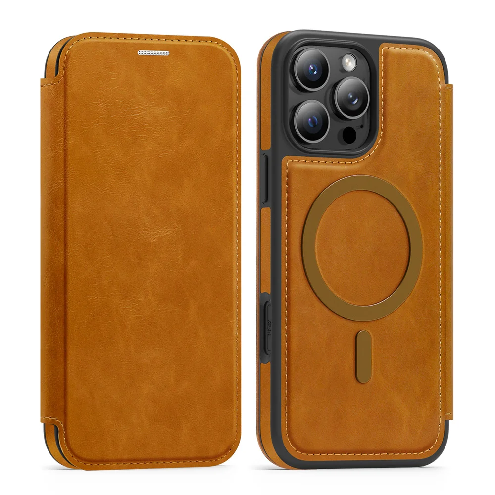 Magnetyczne etui na telefon z  – Leather Wallet Card Holder Phone Cover recenzja i cena