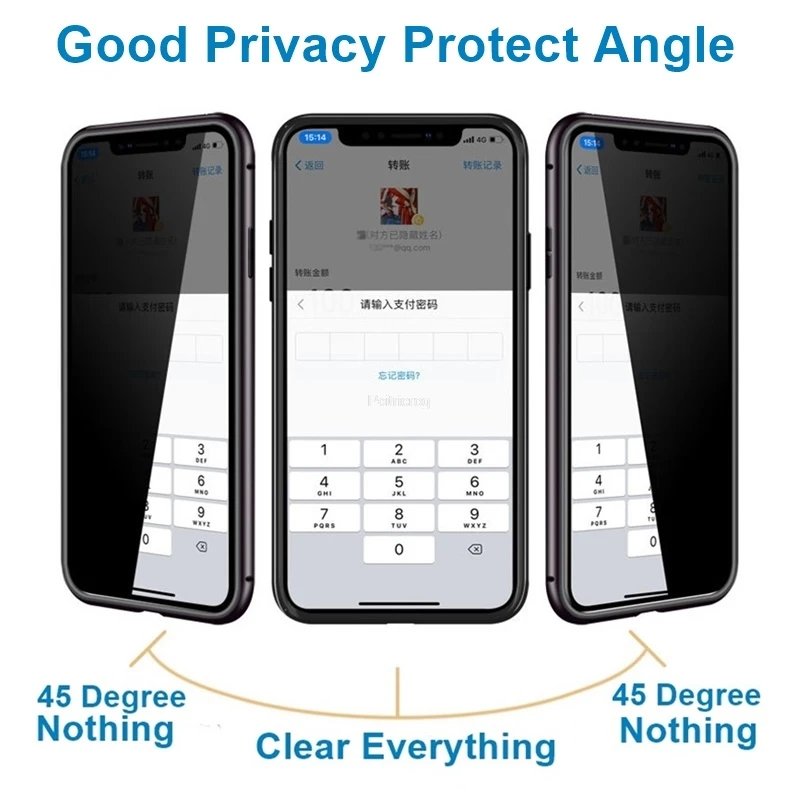 Magnetyczne etui z hartowanego – Anti Spy Privacy Glass Case recenzja i cena